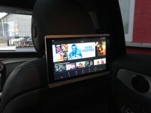 Ampire AMX225 Kopfstützenmonitor Mercedes GLC – 12,4 Zoll IPS Touchscreen an der Kopfstütze