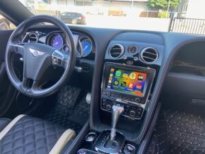 Google Maps Navigation im Bentley Continental Display nach CarPlay Nachrüstung