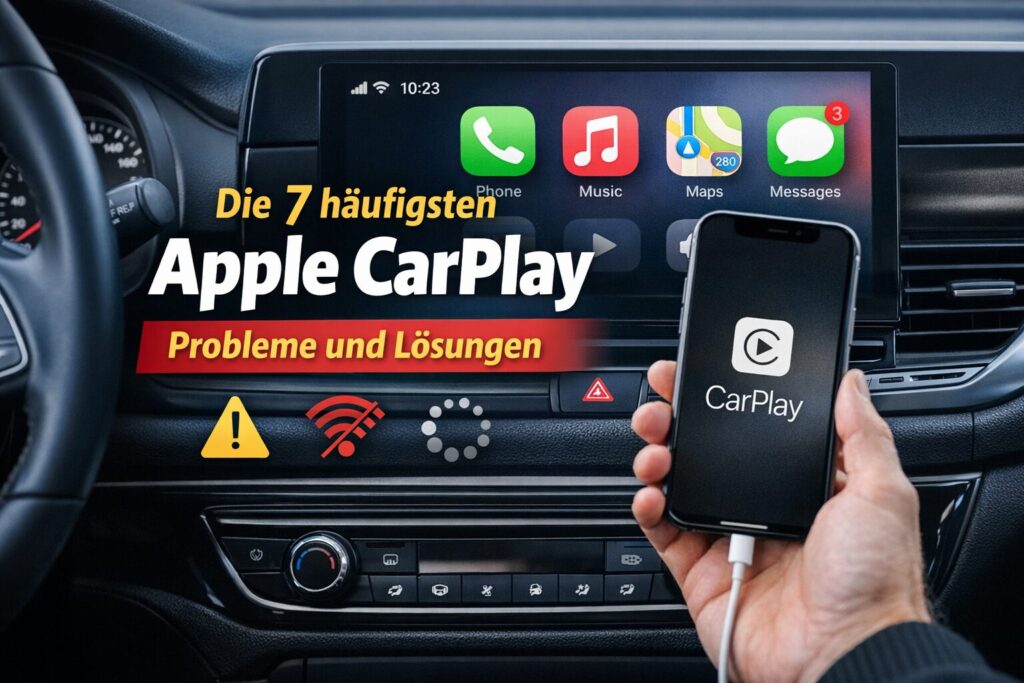 Apple CarPlay Probleme und Lösungen – Verbindung iPhone mit CarPlay im Fahrzeugdisplay