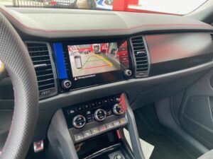 Dynamische Hilfslinien Rückfahrkamera Skoda Kodiaq NS7 Display