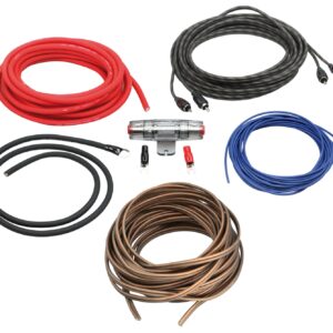 Kabelkit Endstufe 10 mm² bis 40 A – Stromkabel, Sicherung, Cinch, Lautsprecherkabel – ACV WK-10