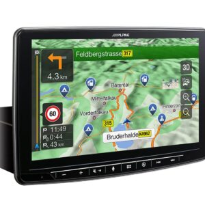 Alpine INE-F904D – 9-Zoll-Navigation Halo9 im 1-DIN-Gehäuse mit DAB+, CarPlay und Android Auto