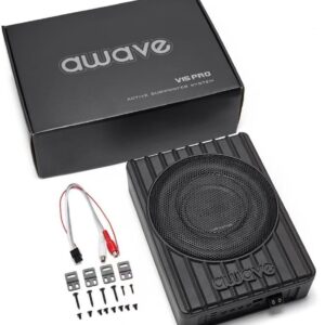 AWAVE V15 – Untersitz Aktivsubwoofer 6,5 Zoll 260 Watt RMS Alugehäuse