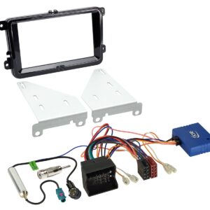 2-DIN Kit Seat/Skoda/VW CAN Bus/Antenne Klavierlack