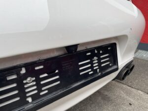 Heck Porsche 911 Targa 997.2 mit unauffällig integrierter Rückfahrkamera